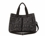 sac de sport léopard gris