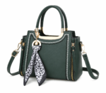 Sac à main bandoulière léopard femme vert en polyester – dimensions 25 cm × 18 cm × 12 cm, fermeture zippée