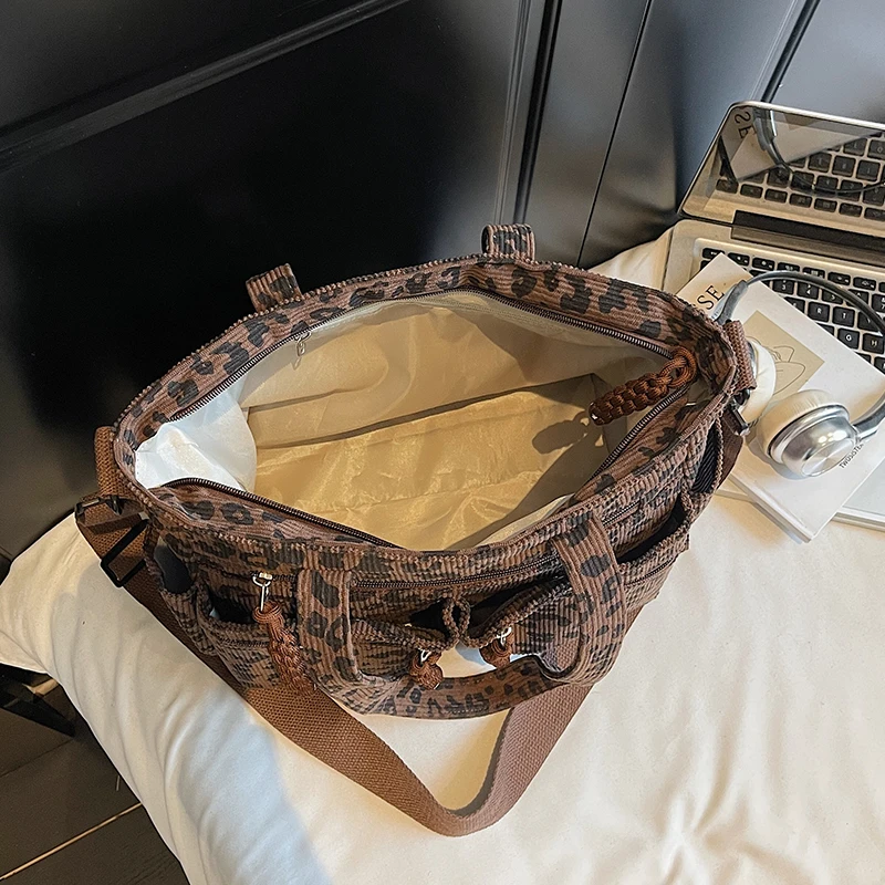 léopard café sac sport