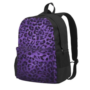 sac à dos léopard violet