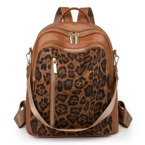 sac à dos léopard chic