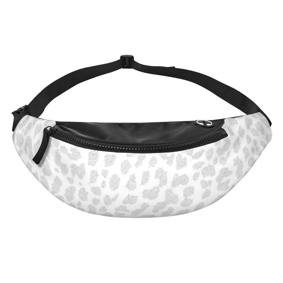 sac banane léopard blanc