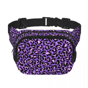 Sac Banane Léopard Violet