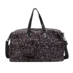 sac de sport léopard bleu