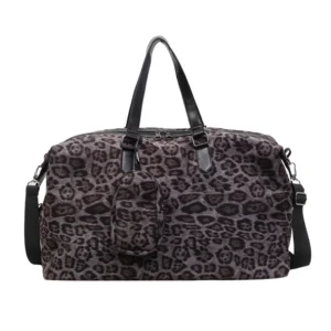 sac de sport léopard bleu