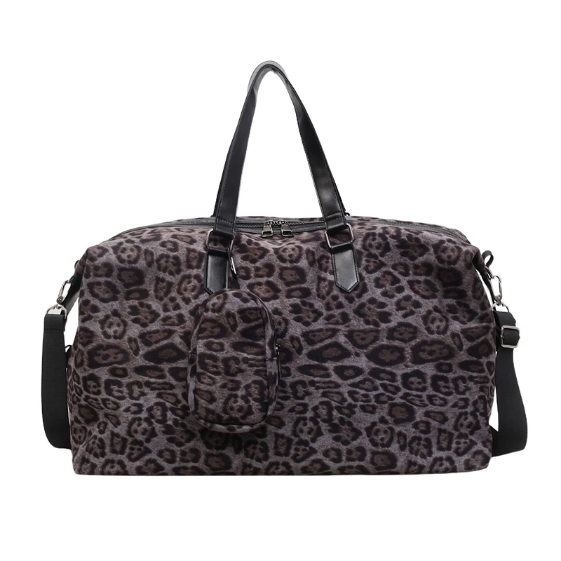 sac de sport léopard bleu