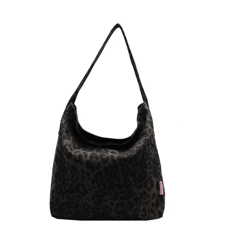 sac cabas léopard noir
