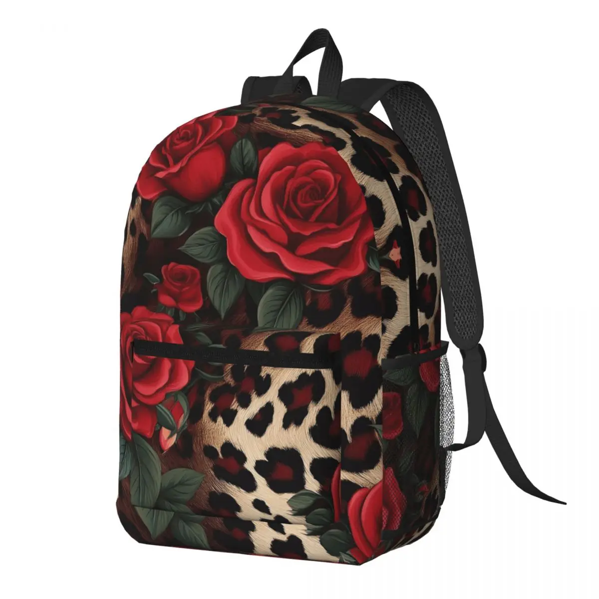 sac a dos léopard femme chic rouge