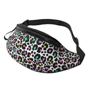 sac banane léopard multicolors