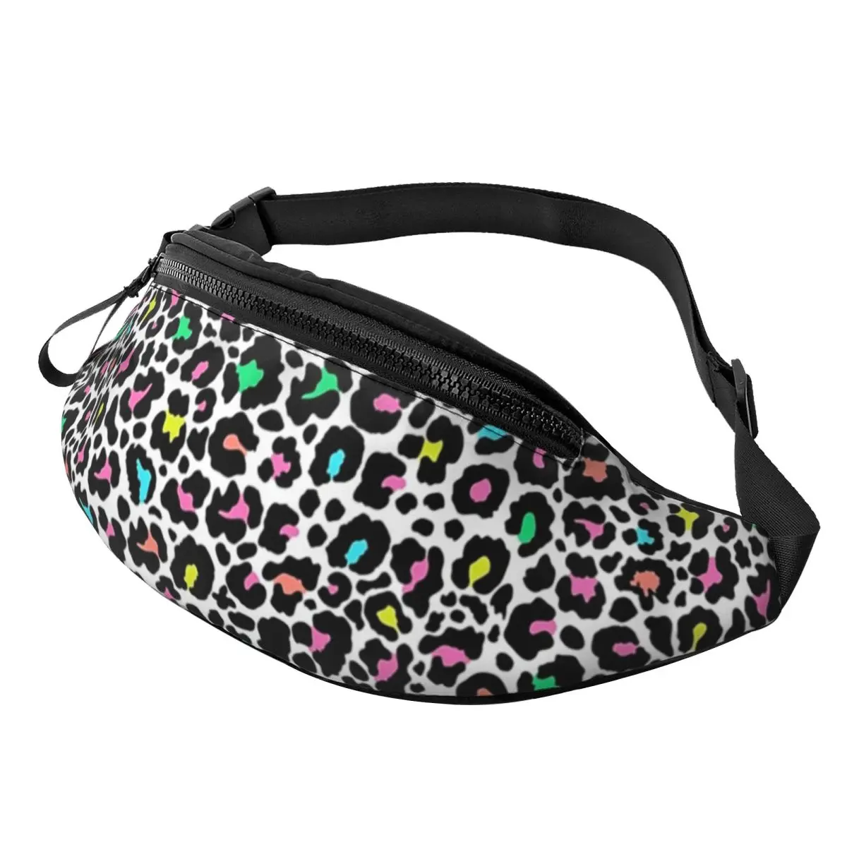 sac banane léopard multicolors