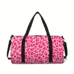 sac de sport rose léopard