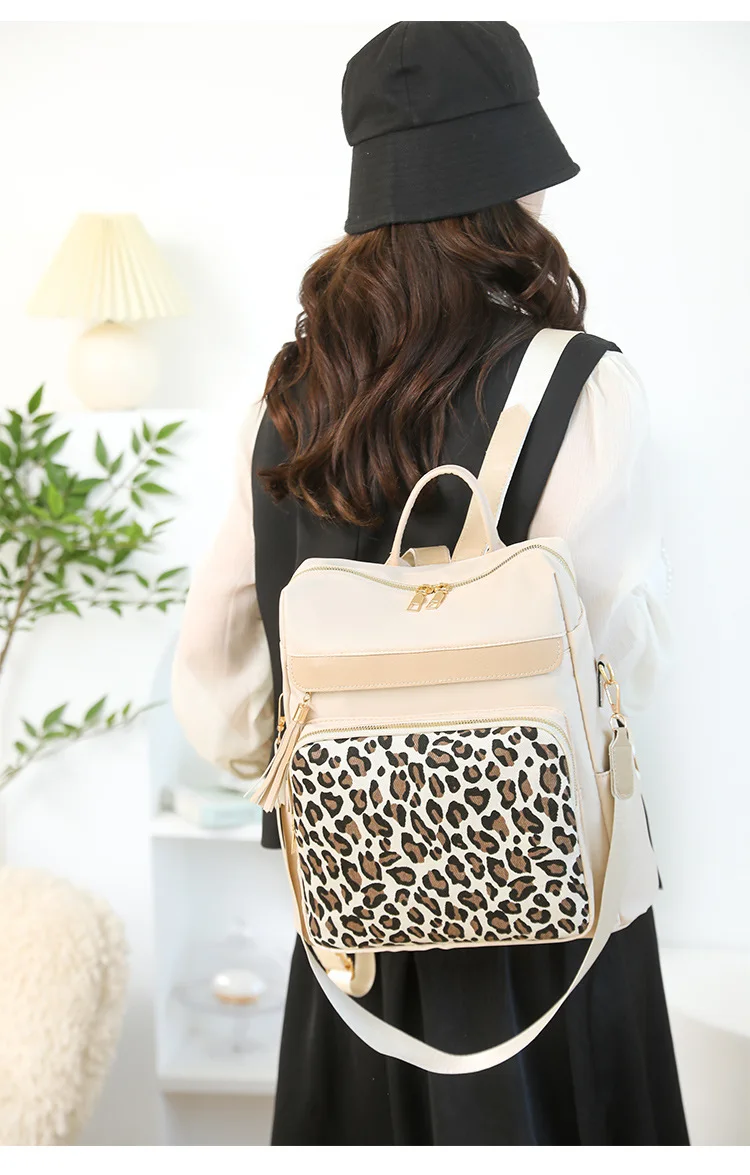 Sac Femme Léopard Blanc