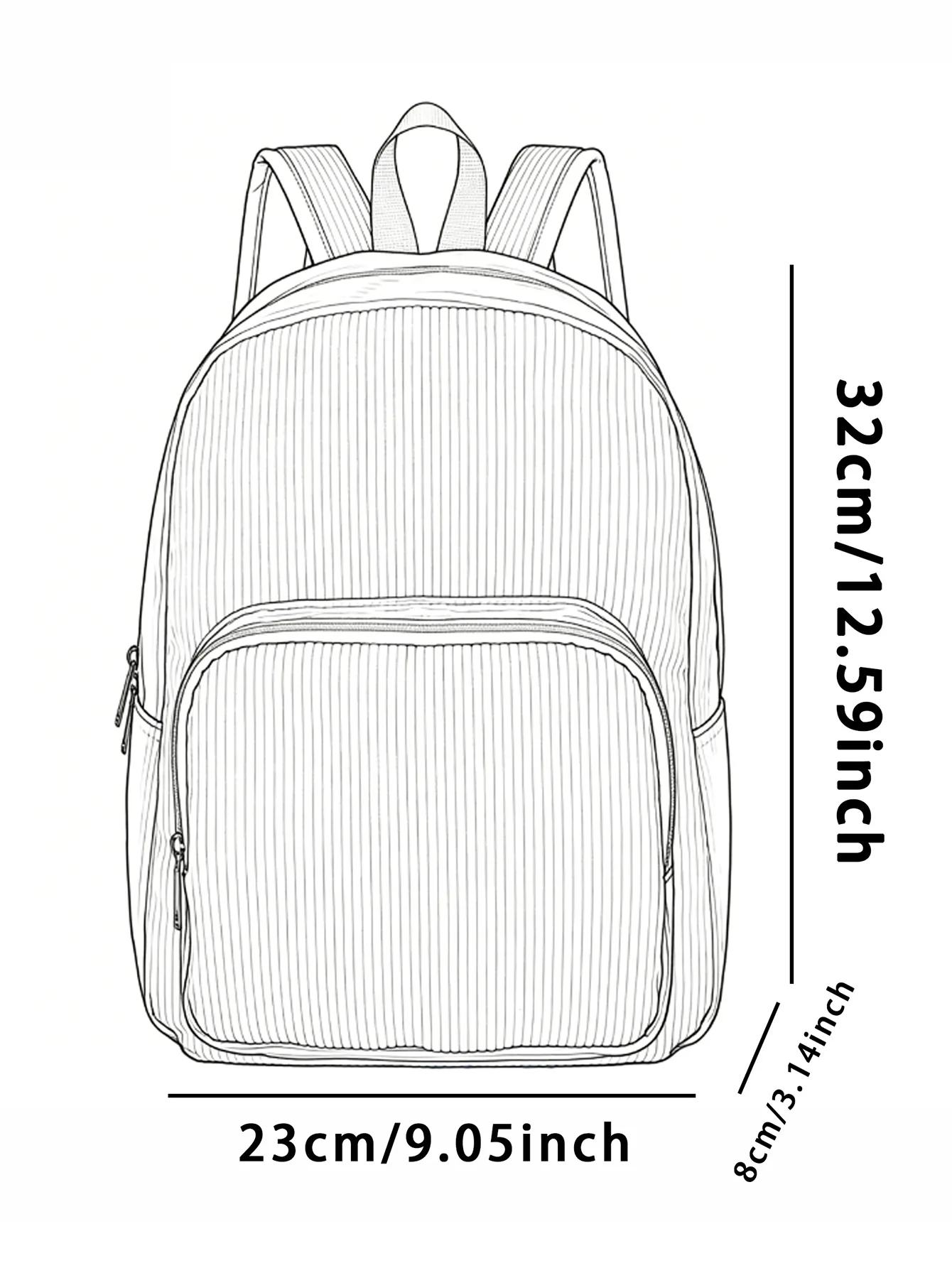 Sac à dos léopard unisexe marron en velours et polyester – Image 3