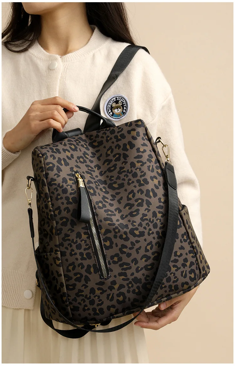 sac à dos léopard élégant