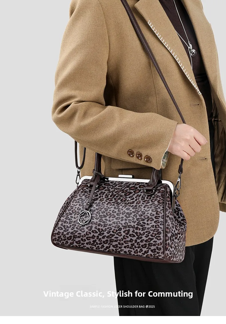 sac bandoulière léopard