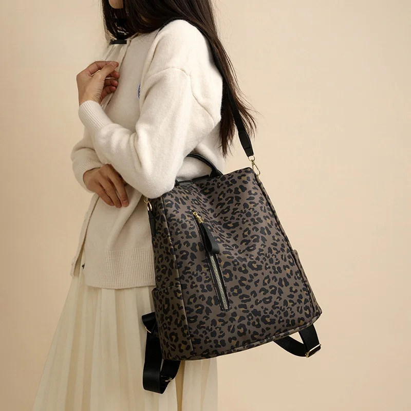 sac femme léopard noir