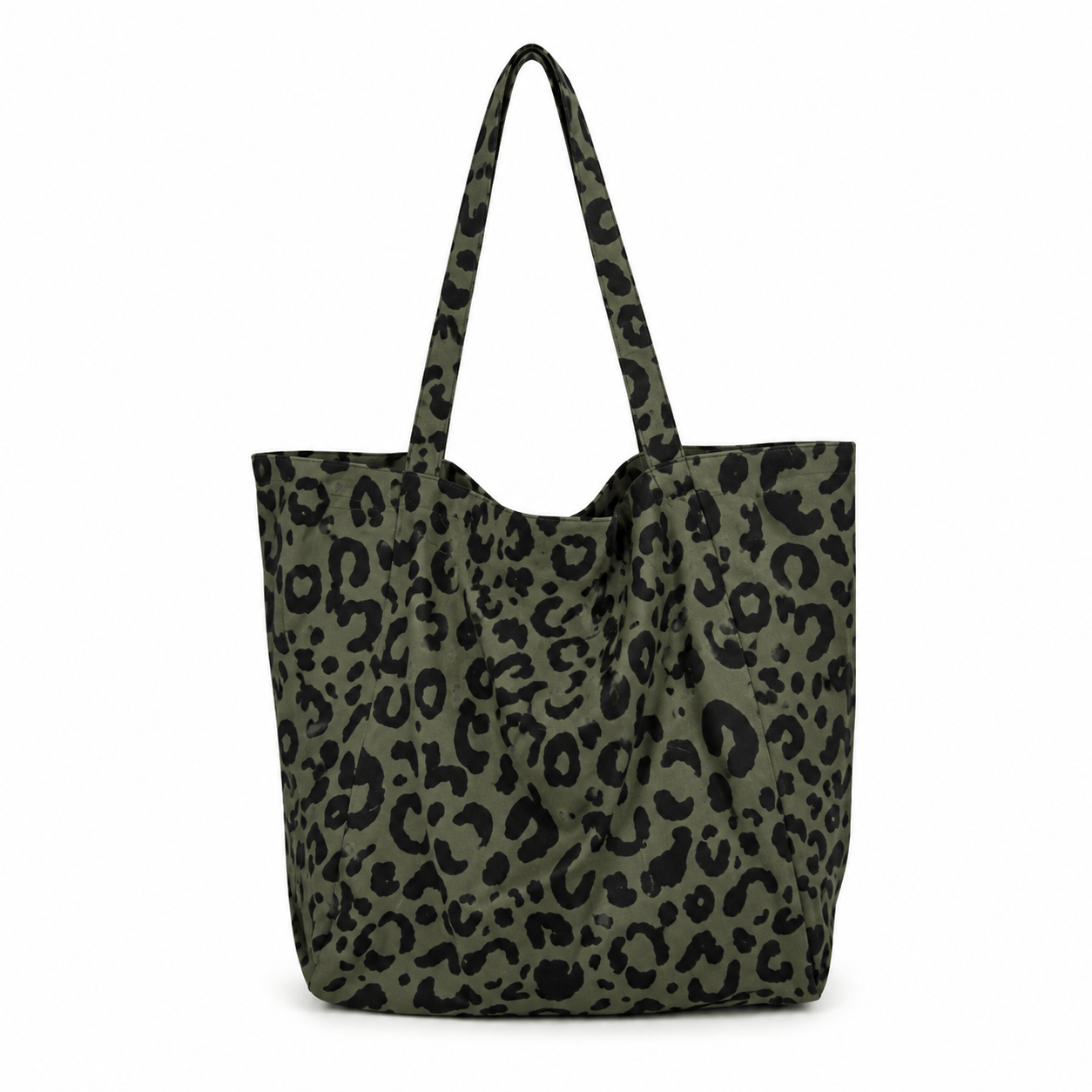 sac cabas léopard vert